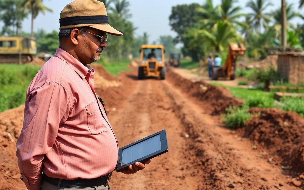 PMGSY सड़क निर्माण निरीक्षण